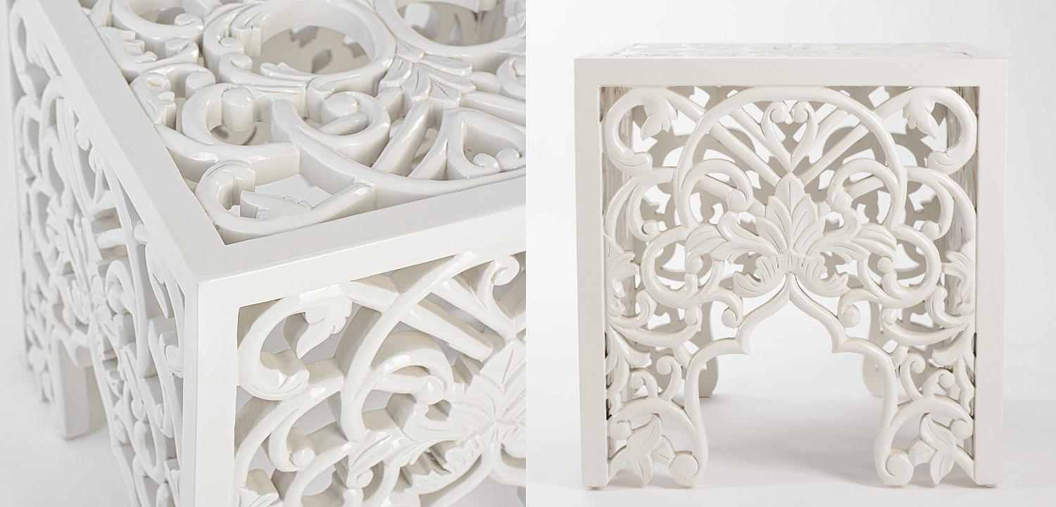 Приставной стол Side Table White lace Приставной стол Side Table White lace - Loft-Concept в Орле