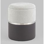 Пуф Mauldine с ящиком серо-черный с экокожей варинант исполнения - 1 | Loft Concept в Орле