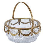 Корзиночка из прозрачного стекла с бронзовой ручкой Eden Garden варинант исполнения - 1 | Loft Concept в Орле