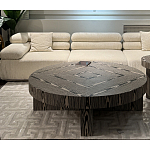 Столик журнальный круглый с полосатым узором Zebroids варинант исполнения - 5 | Loft Concept в Орле