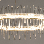 Люстра круглая с прозрачными стеклянными трубками 51 см Nembus варинант исполнения - 5 | Loft Concept в Орле