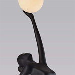 Торшер черная статуэтка Девушка Girl Carries Light Balls варинант исполнения - 1 | Loft Concept в Орле