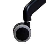 Стул с мягкой бежевой обивкой из велюра и подъемно-поворотным механизмом на черных колесиках Harper Beige варинант исполнения - 6 | Loft Concept в Орле