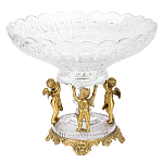Чаша на бронзовых ножках с тремя ангелами Eden Garden варинант исполнения - 1 | Loft Concept в Орле