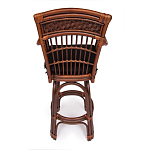 Барный стул из ротанга Eloise коричневый варинант исполнения - 4 | Loft Concept в Орле