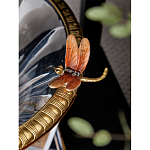 Чаша из прозрачного стекла с бронзовым рельефным ободком Eden Garden варинант исполнения - 6 | Loft Concept в Орле