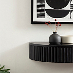 Прикроватный подвесной столик с ящиком черный Bedside Hanging Table варинант исполнения - 5 | Loft Concept в Орле