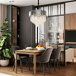 Люстра с хрустальным декором Luxxu Crystal Chrome Chandelier варинант исполнения - 3 | Loft Concept в Орле