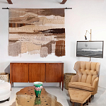 Тканый вручную монументальный настенный гобелен Earth Flow варинант исполнения - 4 | Loft Concept в Орле