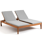 Шезлонг двухместный из эвкалипта Sunset варинант исполнения - 1 | Loft Concept в Орле
