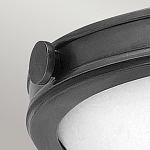 Потолочный светильник в форме неглубокой чаши с белым плафоном Hinkley варинант исполнения - 3 | Loft Concept в Орле