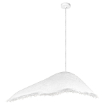 Подвесной светильник с асимметричным волнообразным абажуром и фактурной бахромой по краю Tactile Line варинант исполнения - 12 | Loft Concept в Орле