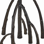 Торшер с цилиндрическим абажуром на каркасе в виде корня растения Curling Light варинант исполнения - 3 | Loft Concept в Орле