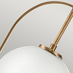 Подвесной светильник с белым плафоном в форме шара в арочной подвеске Hinkley варинант исполнения - 17 | Loft Concept в Орле