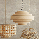 Люстра с каскадом из круглых декоративных элементов Texture Discs варинант исполнения - 4 | Loft Concept в Орле