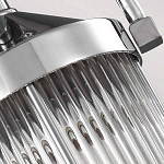 Подвесной светильник цвета хром с рифленым стеклянным цилиндрическим плафоном в современном стиле Feiss варинант исполнения - 5 | Loft Concept в Орле