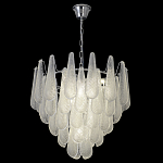 Люстра с подвесками из рифленного стекла в форме капель Textured Glass Chandelier варинант исполнения - 16 | Loft Concept в Орле