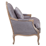 Кресло Ava Classical Armchair brown and grey velour варинант исполнения - 2 | Loft Concept в Орле