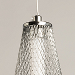 Люстра круглая каскадня с 5-ю плафонами из металлической сетки Mesh Lampshade Lighting варинант исполнения - 9 | Loft Concept в Орле