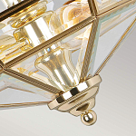 Потолочный светильник шестигранной формы с прозрачными стеклянным плафоном Elstead Lighting варинант исполнения - 11 | Loft Concept в Орле