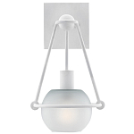 Бра белое с матовым стеклянным плафоном в форме шара White Lighthouse варинант исполнения - 2 | Loft Concept в Орле