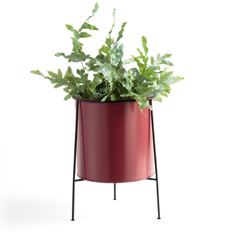 Кашпо из металла Elevated Planters красное Красный Черный в Орле | Loft Concept 