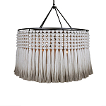 Люстра серая плетеная с кисточками Boho Tassel Chandelier варинант исполнения - 1 | Loft Concept в Орле