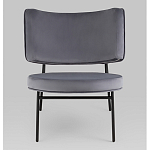 Мини-кресло District Lounge велюр серый варинант исполнения - 4 | Loft Concept в Орле