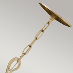 Люстра дизайнерская золотого цвета с 6-ю лампами на изогнутых рожках с текстурной поверхностью Hinkley варинант исполнения - 3 | Loft Concept в Орле