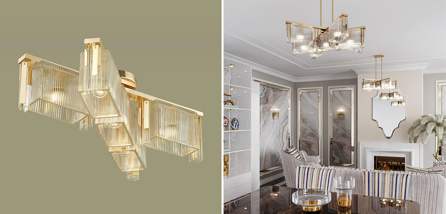 Люстра Madelen Gold Chandelier 5 Люстра Madelen Gold Chandelier 5 - Loft-Concept в Орле