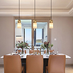 Подвесной светильник светодиодный с цилиндрическим плафоном Stone Helios варинант исполнения - 1 | Loft Concept в Орле