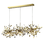 Люстра подвесная из трех частей с металлическими круглыми элементами Terzani Argent варинант исполнения - 2 | Loft Concept в Орле