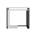 Комплект из 2-х приставных столов белого цвета из дерева ZIGOSH WHITE варинант исполнения - 1 | Loft Concept в Орле