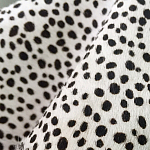 Мебельная ткань Искусственный мех  белый леопард 90 см T5-3 варинант исполнения - 2 | Loft Concept в Орле