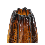 Ваза стеклянная янтарного цвета с текстурированным силуэтом Carambola варинант исполнения - 2 | Loft Concept в Орле