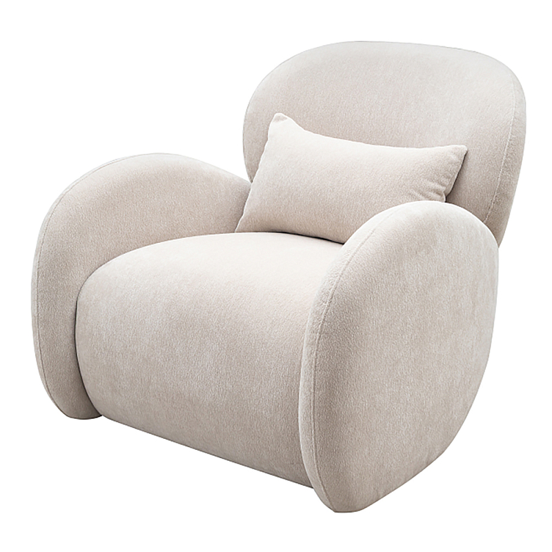 Кресло Rafael Accent Chair Молочный Черный в Орле | Loft Concept 