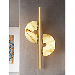 Бра  с фигурным мраморным рассеивателем Spiral of Warm Light варинант исполнения - 6 | Loft Concept в Орле