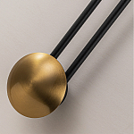 Бра с янтарным стеклянным диском и золотистыми акцентами Savio Glass Disc варинант исполнения - 3 | Loft Concept в Орле