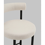 Стул полубарный Floreo букле молочный варинант исполнения - 2 | Loft Concept в Орле