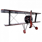 Полка книжная в виде аэроплана в стиле лофт FLY варинант исполнения - 1 | Loft Concept в Орле