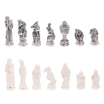 Шахматы Русские сказки с доской из натурального камня Змеевик Decorative Thematic Chess варинант исполнения - 5 | Loft Concept в Орле