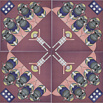 Плитка дизайнерская с узором Мангалоры варинант исполнения - 3 | Loft Concept в Орле