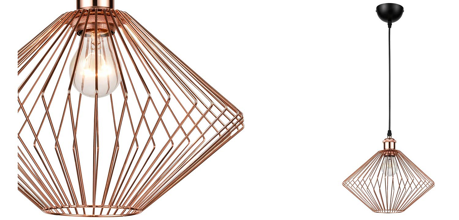 Подвесной светильник Loft Wire Cage pink gold Подвесной светильник Loft Wire Cage pink gold - Loft-Concept в Орле