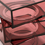 Стол журнальный в форме кубов Acrylic Furniture Lumina Crimson Clarity варинант исполнения - 4 | Loft Concept в Орле