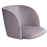 Барный стул со спинкой на 4-х деревянных ножках Сиреневый Велюр Ava Charm варинант исполнения - 2 | Loft Concept в Орле