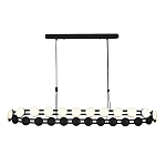 Люстра овальная с круглыми светодиодными источниками света Maxine Light варинант исполнения - 10 | Loft Concept в Орле