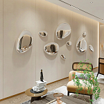 Абстрактная скульптура на стену в виде капли воды Water Outline варинант исполнения - 3 | Loft Concept в Орле