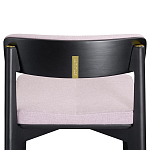 Барный стул из массива ясеня с обивкой из рогожки Elegant Ash Shape варинант исполнения - 4 | Loft Concept в Орле