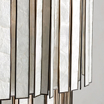 Потолочный светильник с подвесами из перламутра Unique Shine Effect варинант исполнения - 3 | Loft Concept в Орле