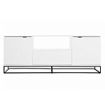 ТВ-тумба белая с  2-мя дверцами и ящиком Strict Lines варинант исполнения - 2 | Loft Concept в Орле